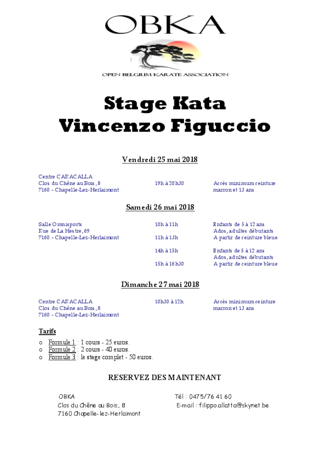 Stage Karaté